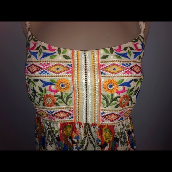 Embroidered/ sequin floral tank by Anthropologie - Picture 3 of 6
